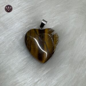 Tiger's Eye Pendant (Heart Shaped) - Image 1