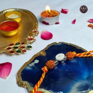 Rudraksha and Gomti Chakra Rakhi - Image 3