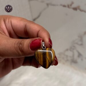 Tiger's Eye Pendant (Heart Shaped) - Image 2