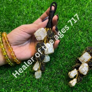 Black Tourmaline and Selenite Hanger - Image 2