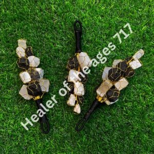 Black Tourmaline and Selenite Hanger - Image 1